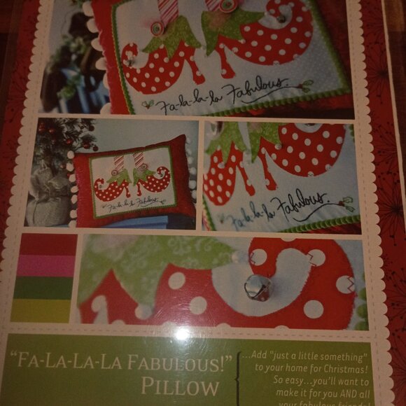 Lot of 4 Vintage Holiday-Themed Christmas Fiber Craft Patterns Kits OOP - Picture 4 of 6